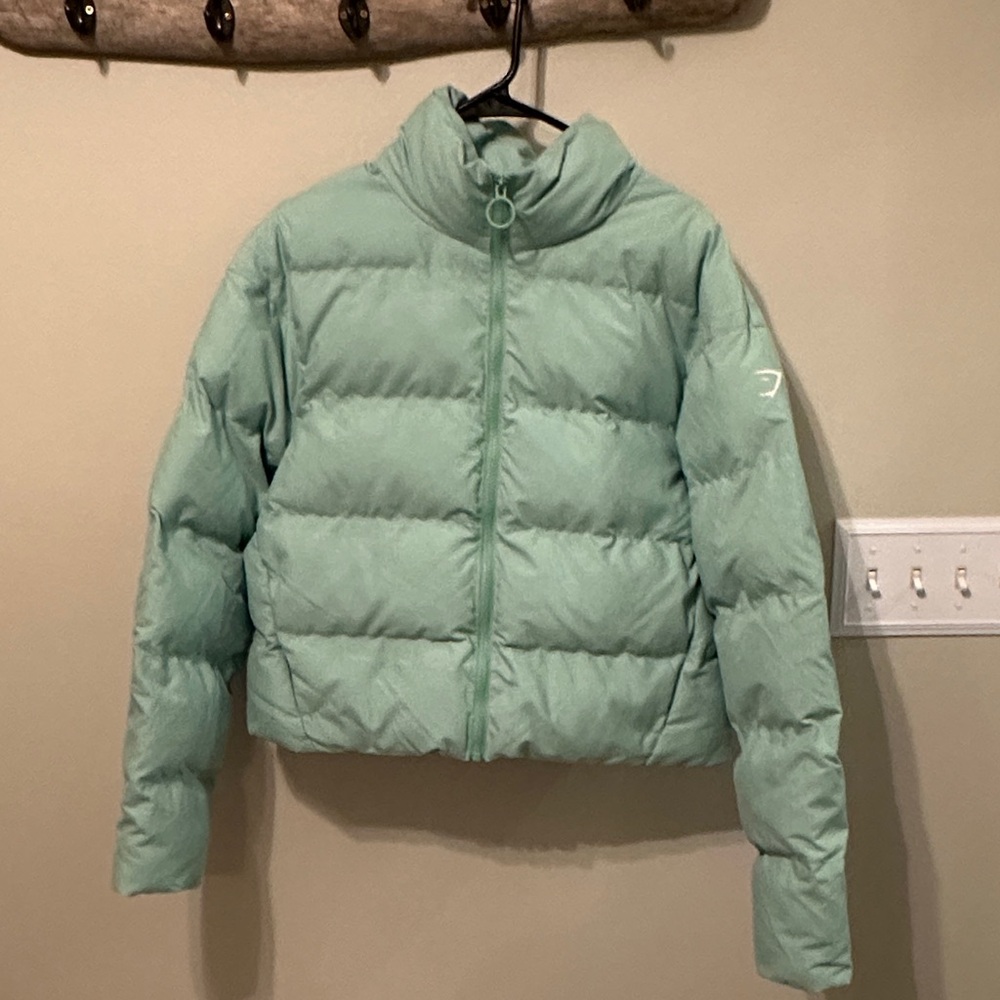 Gymshark Mint Green Puffer Jacket